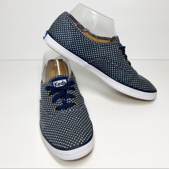 Keds Champion Original Micro Dot Navy Sneaker Style WF53429M - Picture 1 of 9
